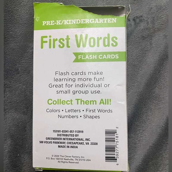 First Words Flash Cards - Picture 2 of 4
